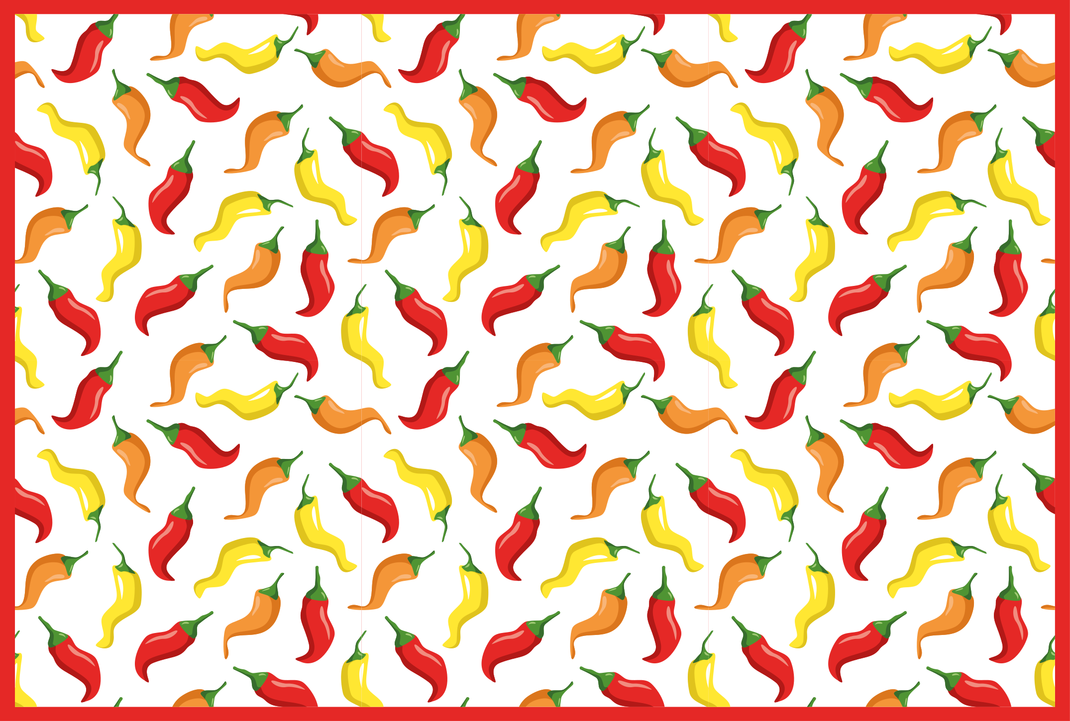 Chili Pepper Concept kids vinyl rug - TenStickers
