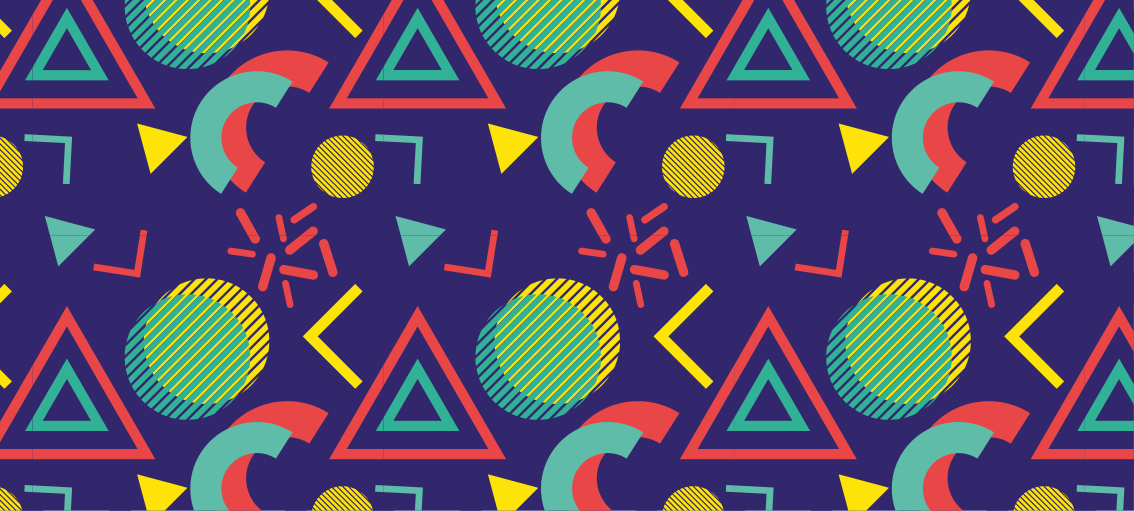 Lively geometric patterns geometric vinyl rug - TenStickers