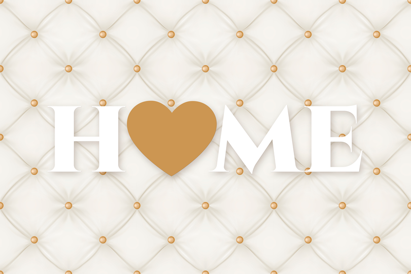 Heartfelt home tufting entrance hall vinyl rug - TenStickers