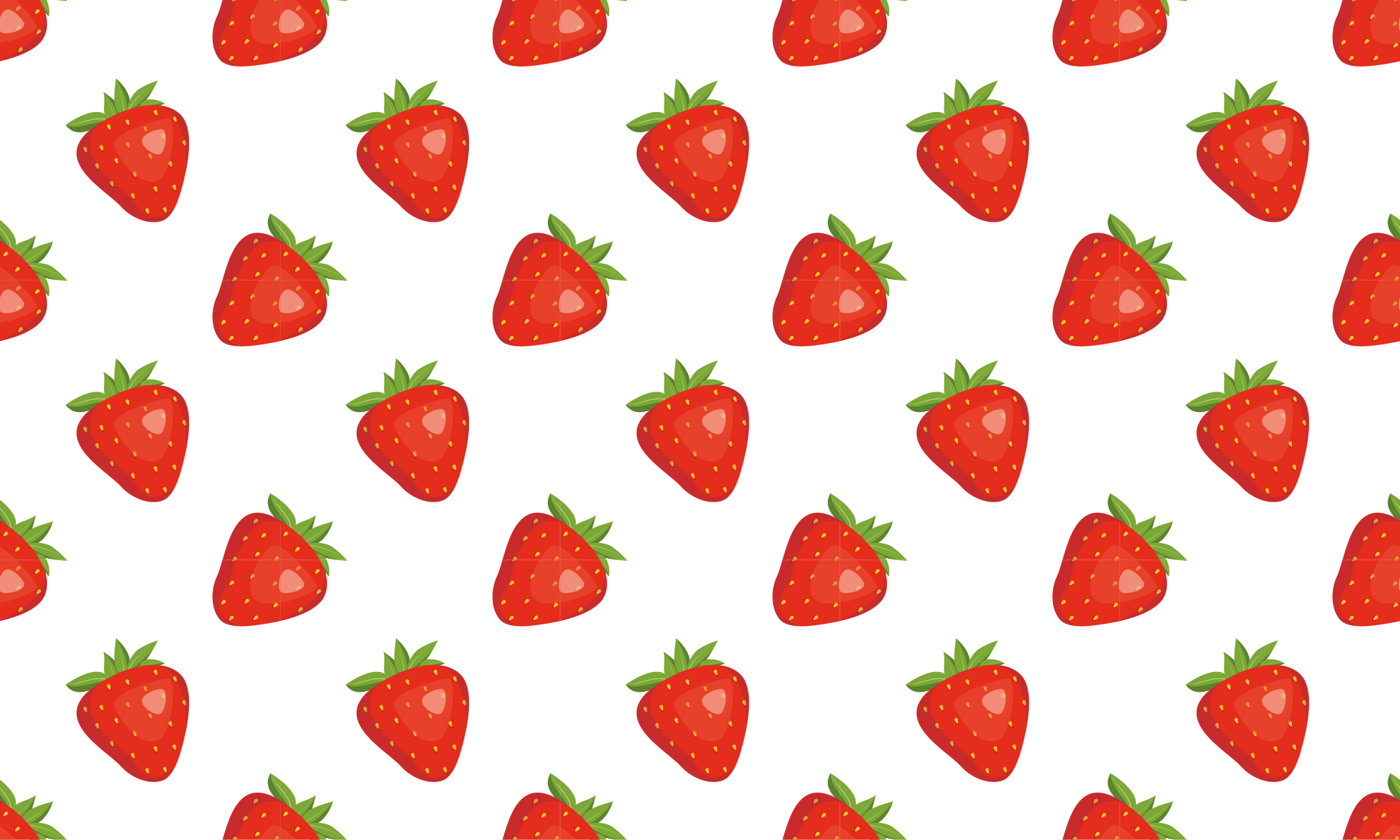 Strawberry Concept kitchen vinyl rug - TenStickers