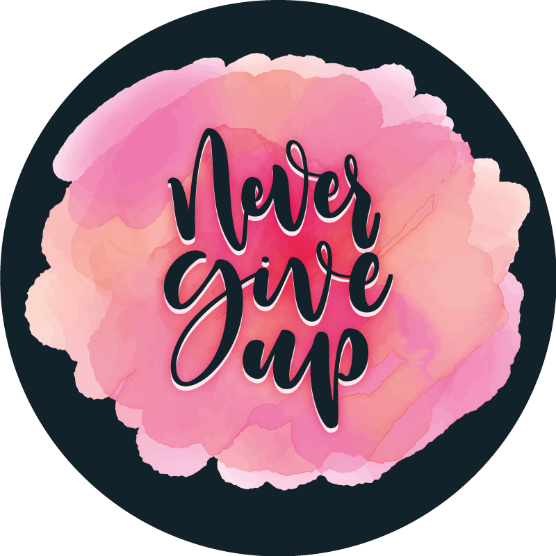 Custom rug persevere relentlessly - TenStickers