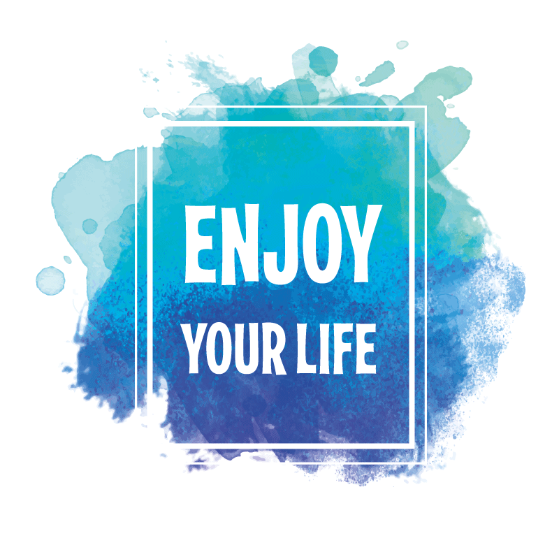 Enjoy your life custom rug - TenStickers
