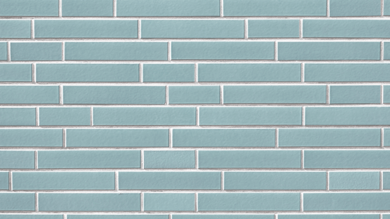 Blue Brick Motif bathroom vinyl rug - TenStickers