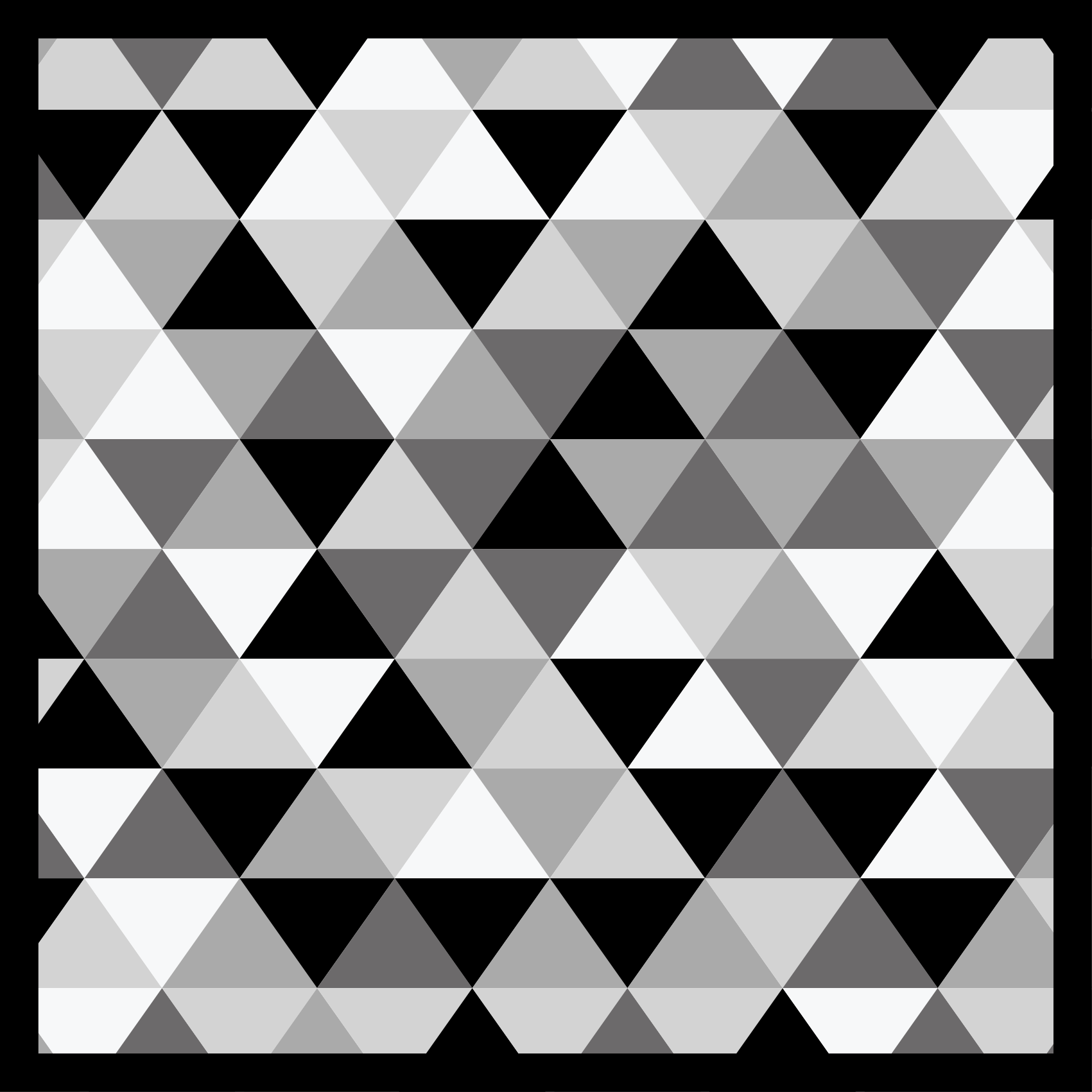 Grey triangle motif living room vinyl rug - TenStickers