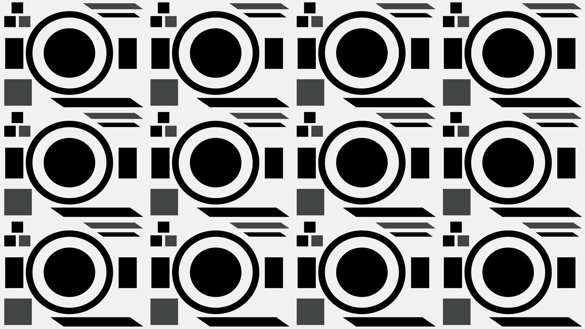 Crisp Black Circles geometric vinyl rug - TenStickers