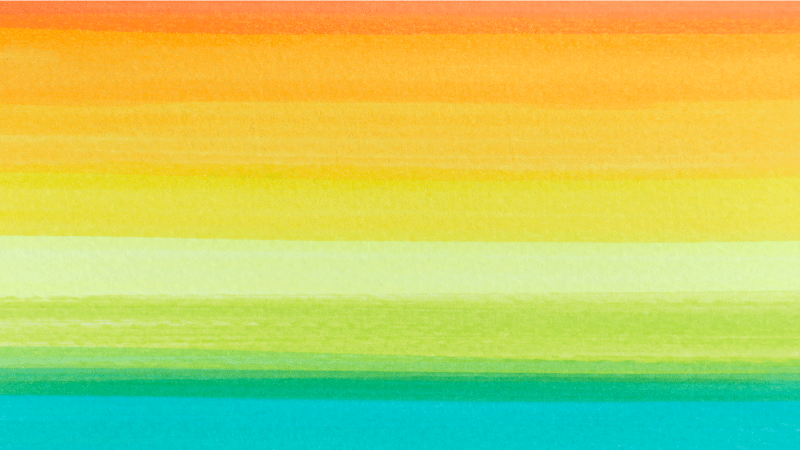 Vibrant Gradient Lines living room vinyl rug - TenStickers