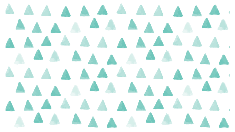 Blue striped watercolor triangles geometric rug - TenStickers
