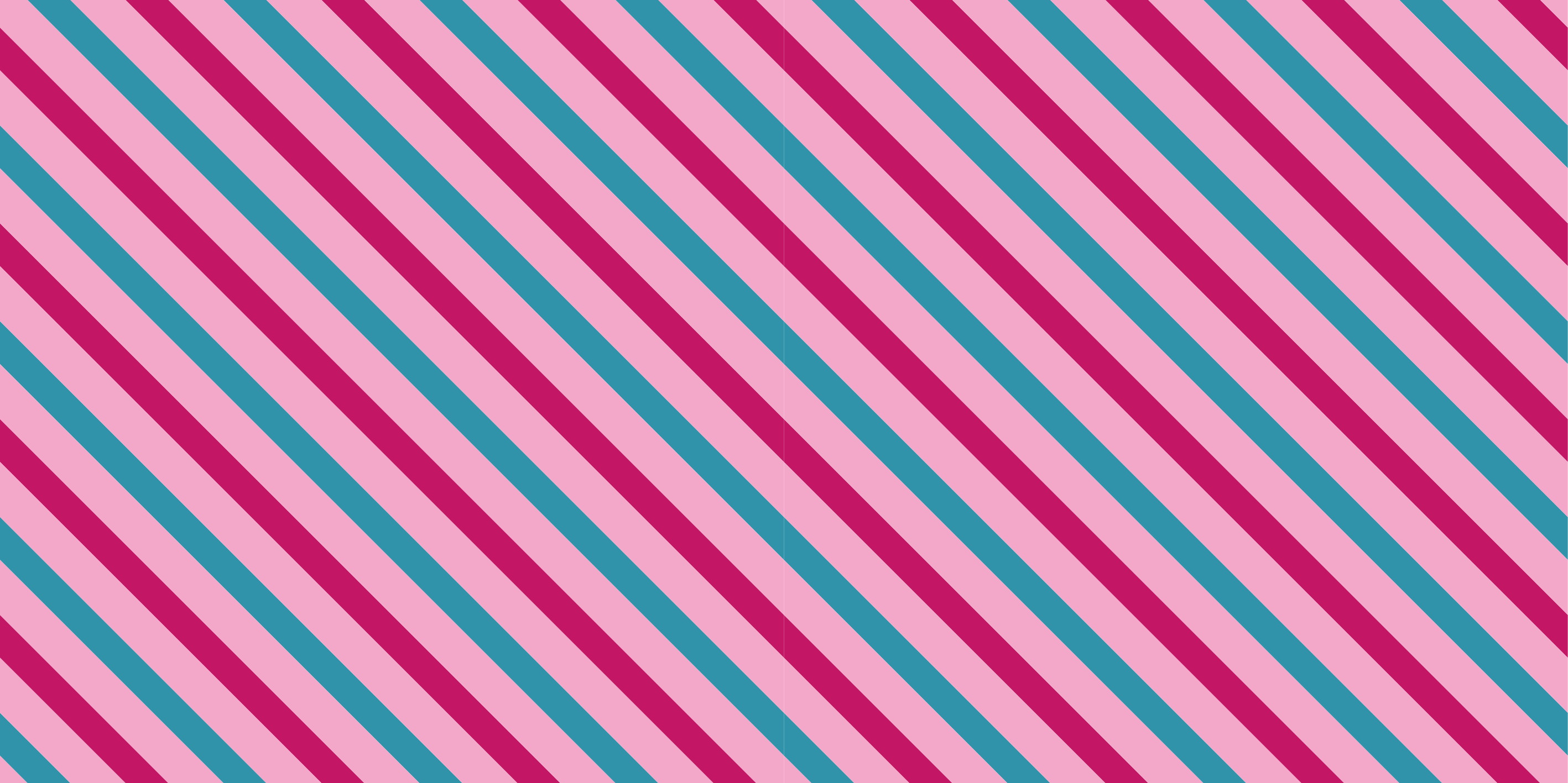 Striped vinyl rug in blue and pink diagonals - TenStickers