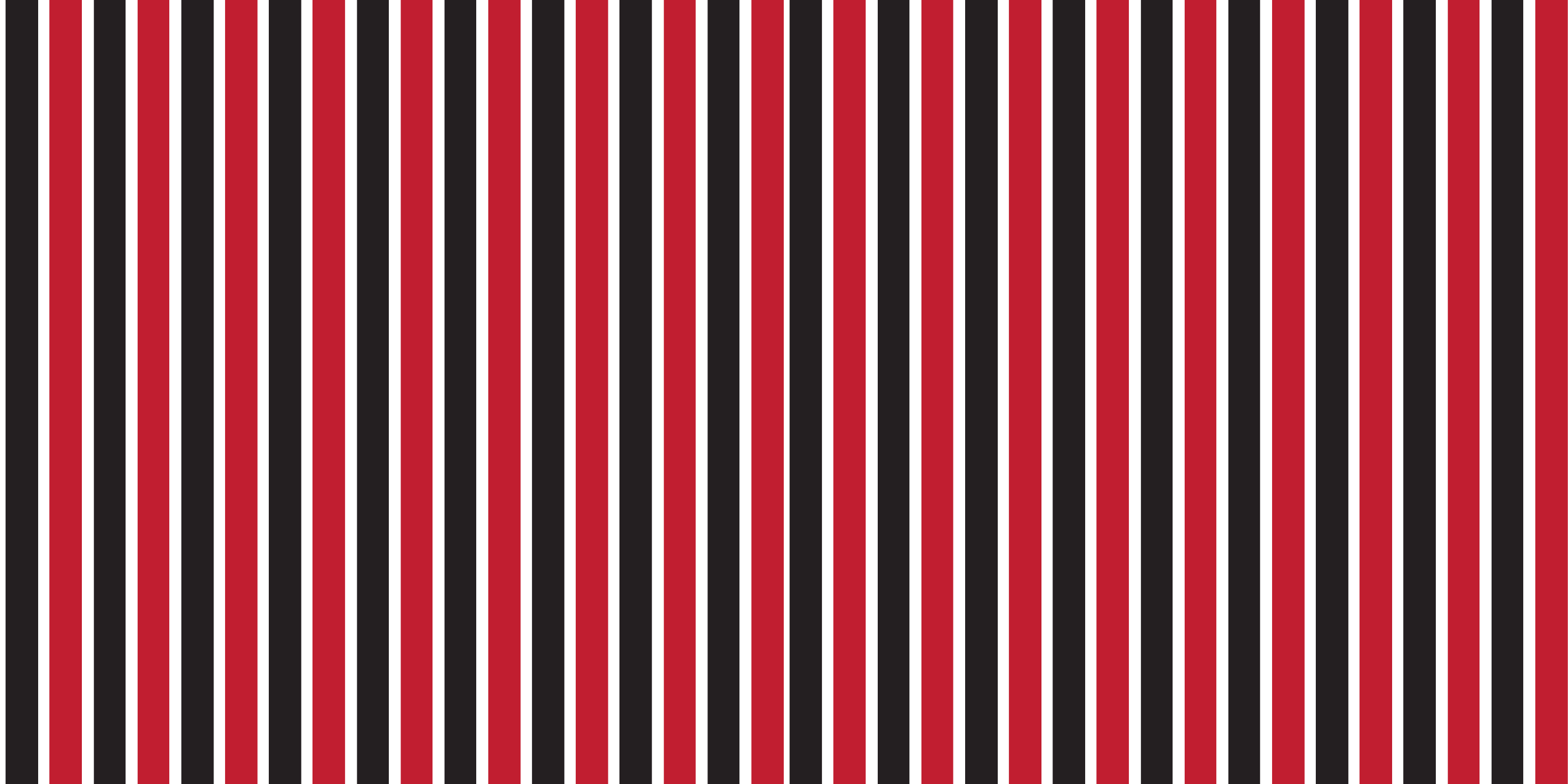 Striped vinyl rug in red and black pattern - TenStickers
