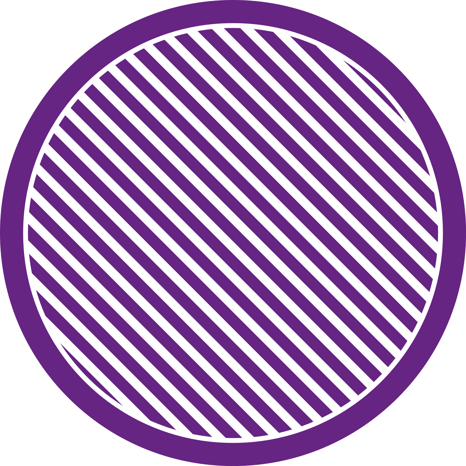 Striped vinyl rug in purple shades circle - TenStickers
