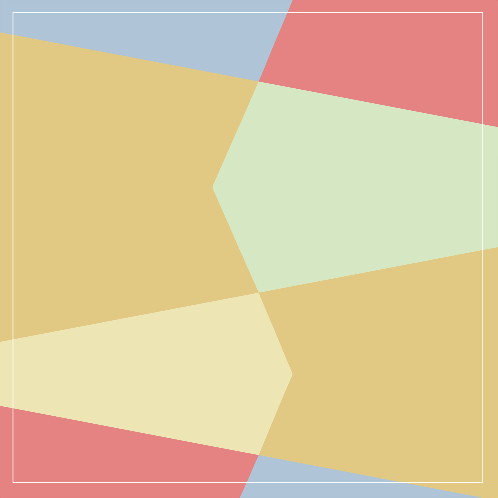 Lively geometric composition geometric vinyl rug - TenStickers