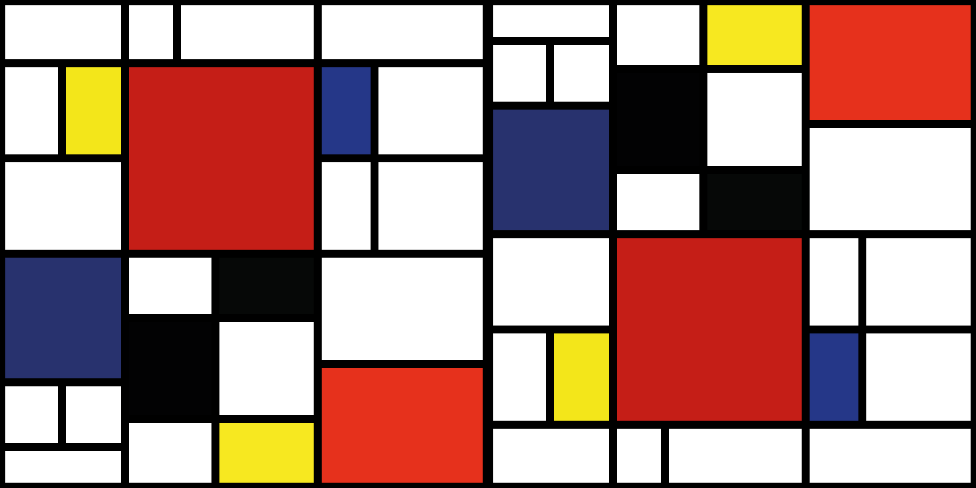 Color Block Pattern modern vinyl rug - TenStickers