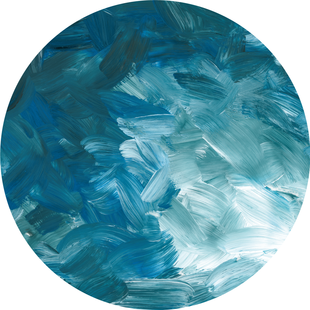 Blue paint strokes textured vinyl rug - TenStickers