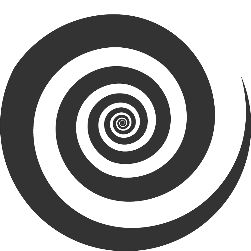 Spiral Pattern geometric vinyl rug - TenStickers