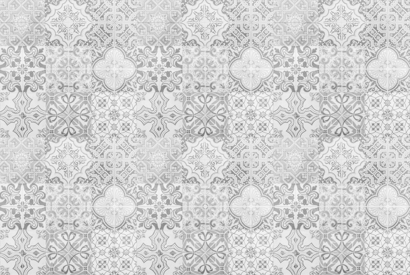 Stone effect mosaic pattern tile carpet - TenStickers