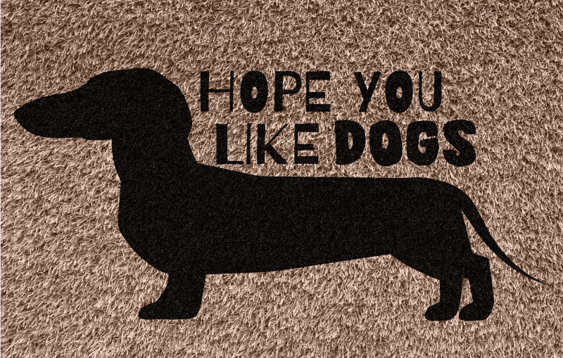 HOPE YOU LIKE mosaic vinyl rug - TenStickers