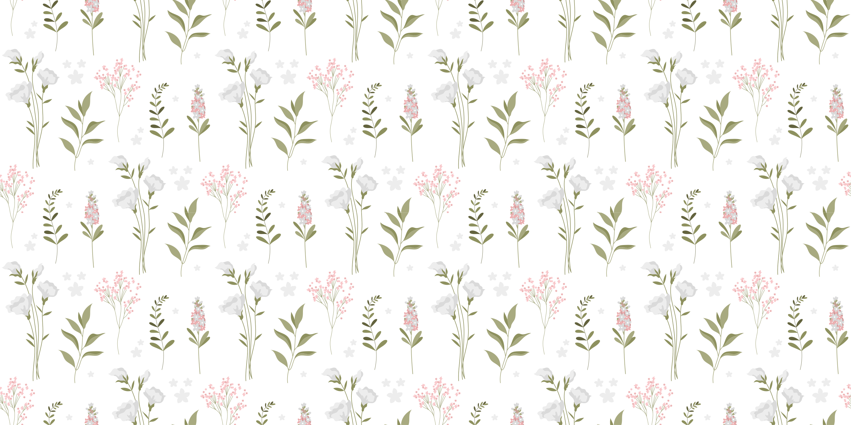 Patterned Aesthetic floral vinyl rug - TenStickers