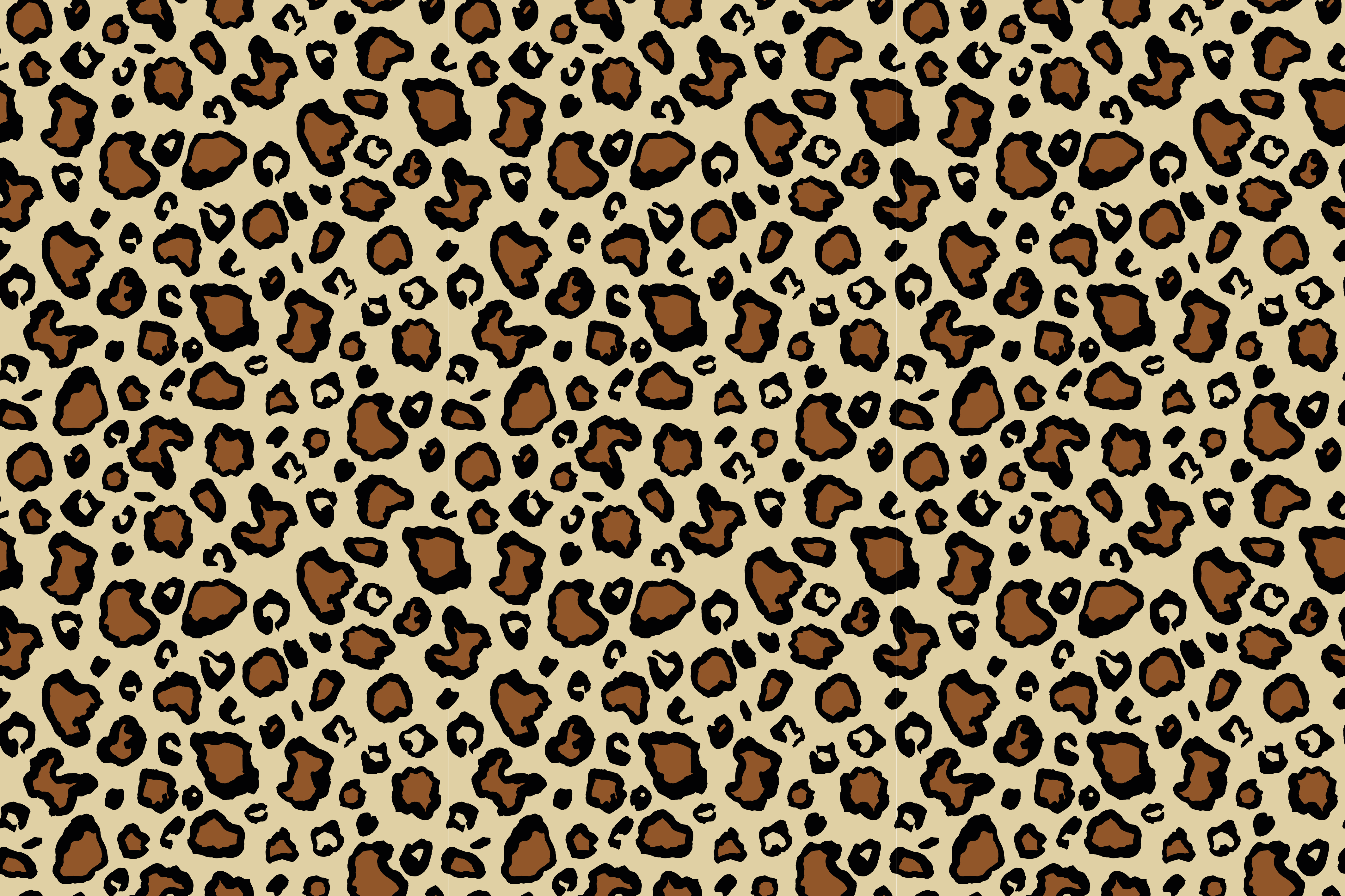 Animal print vinyl rug leopard spot design - TenStickers