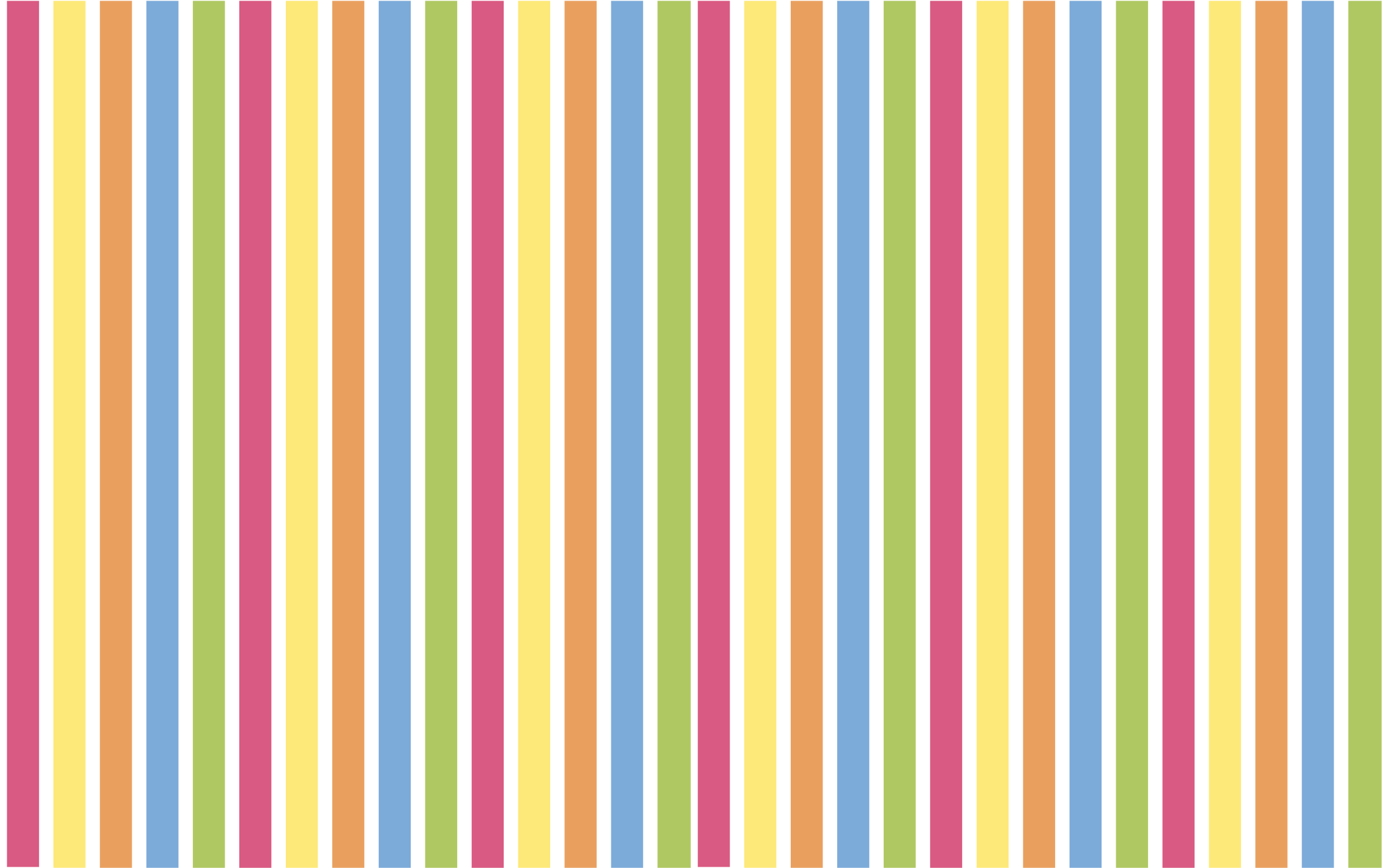 Striped vinyl rug with colorful vertical lines - TenStickers