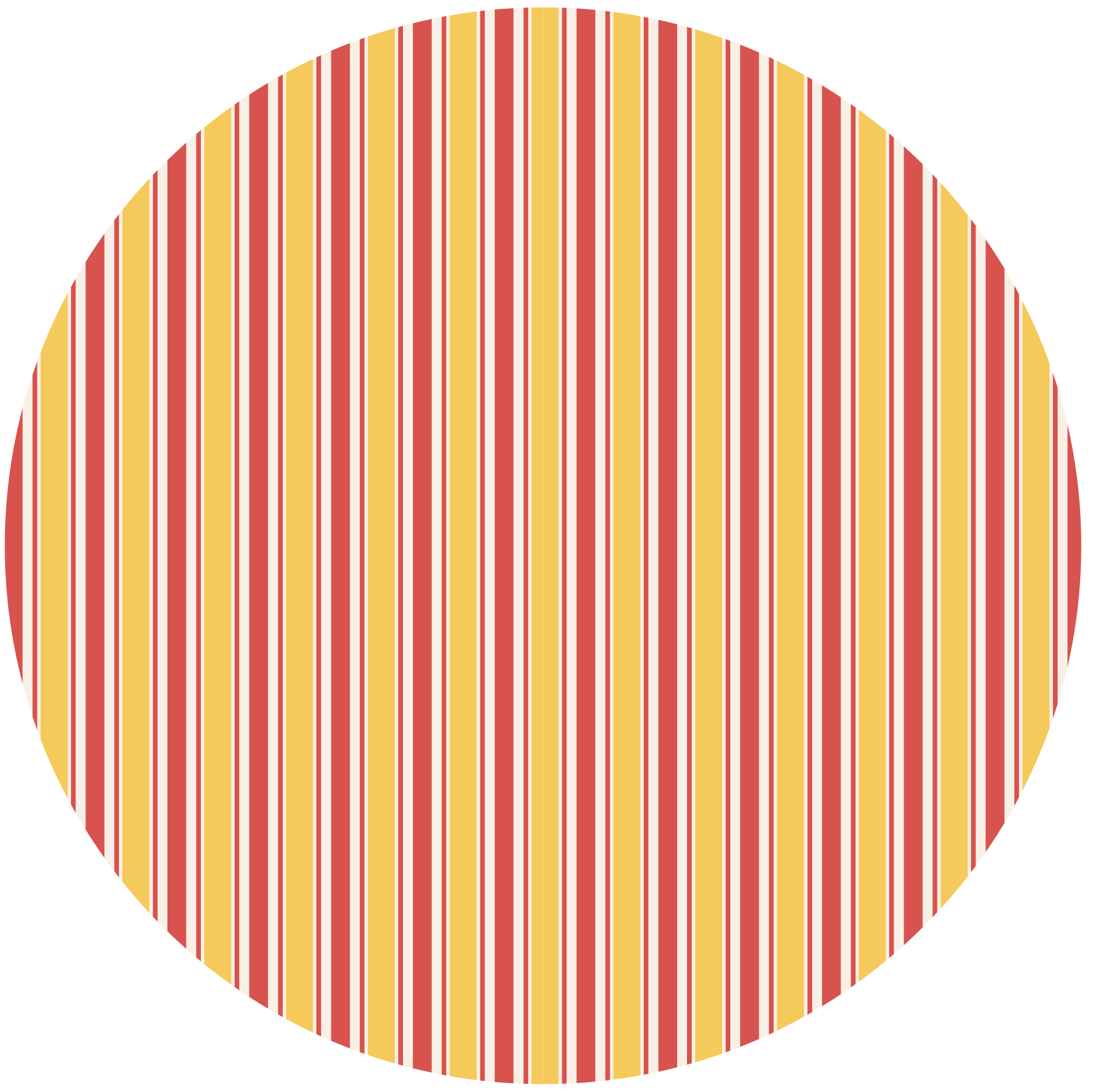 Yellow and purple striped vinyl rug - TenStickers