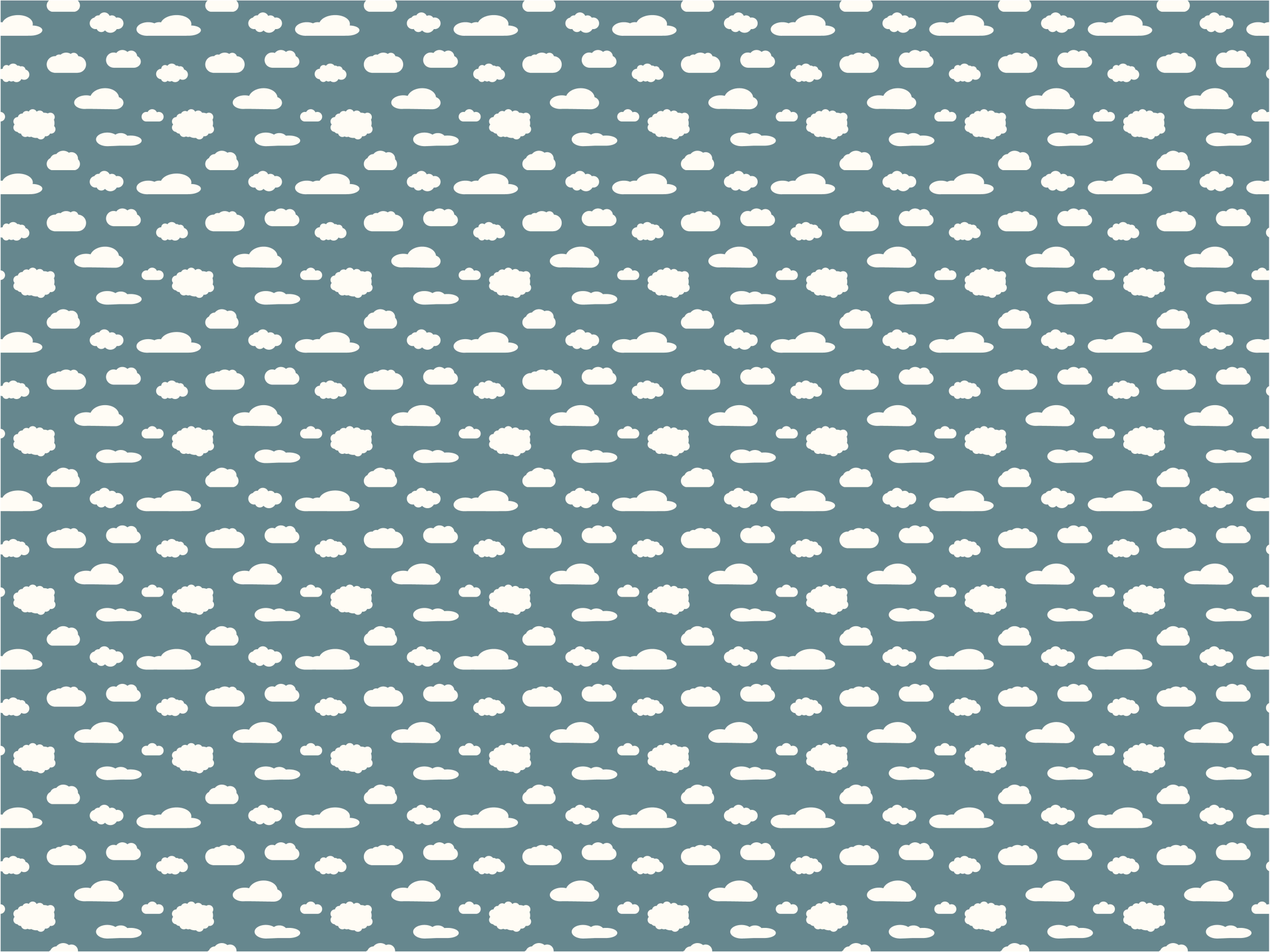 Cloud Pattern kids vinyl rug - TenStickers