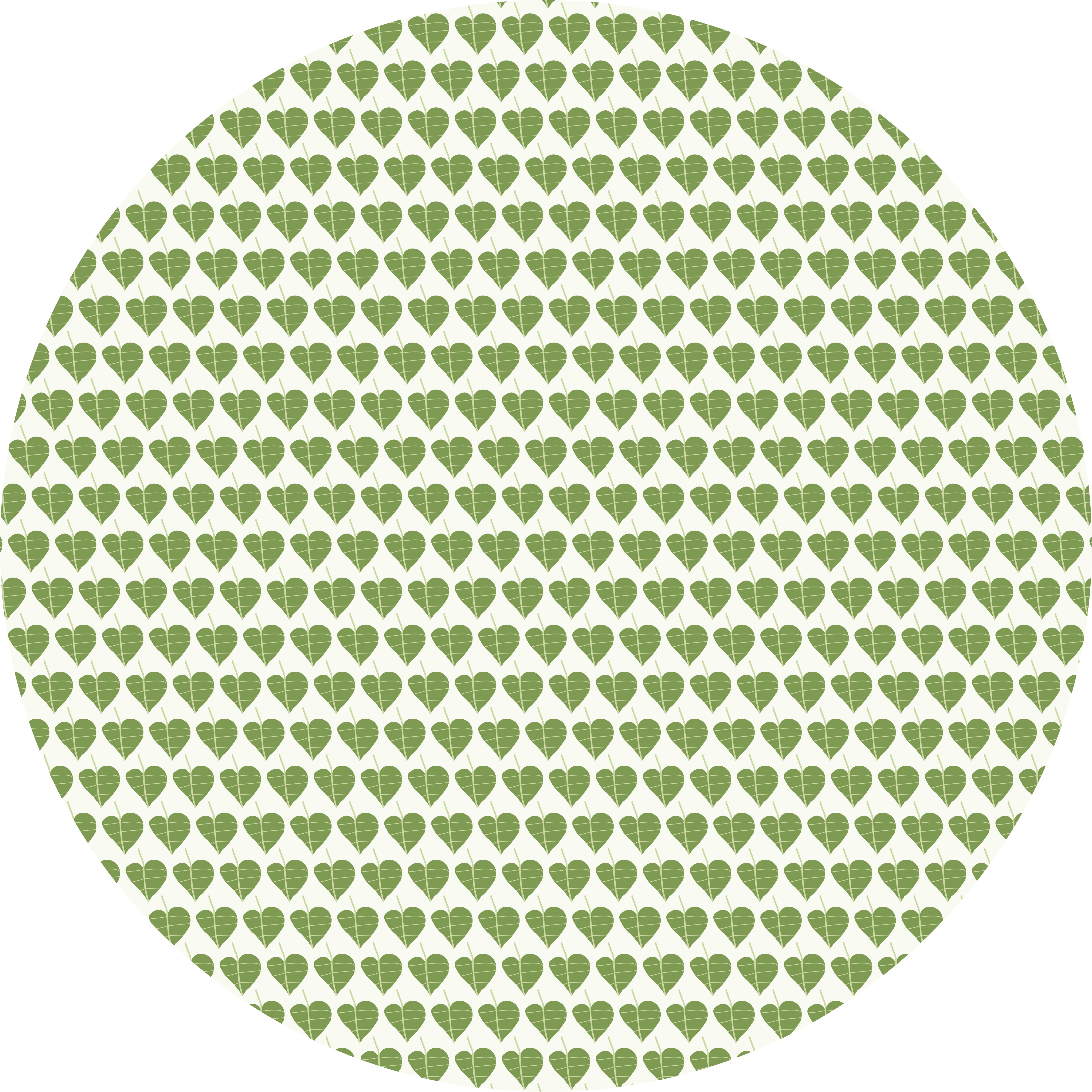 Betel leaf seamless pattern green fabric rug - TenStickers