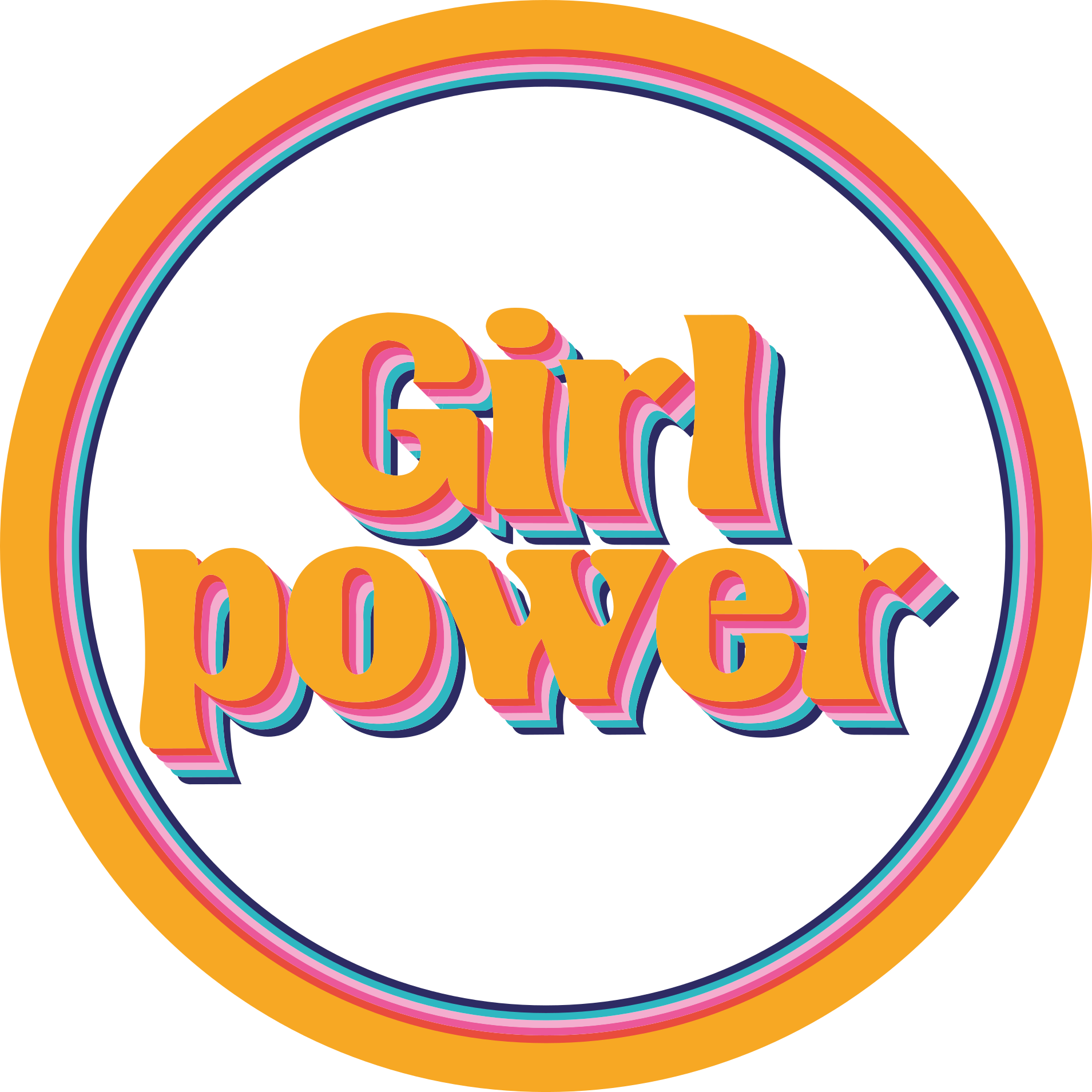 Custom rug empowering girls - TenStickers
