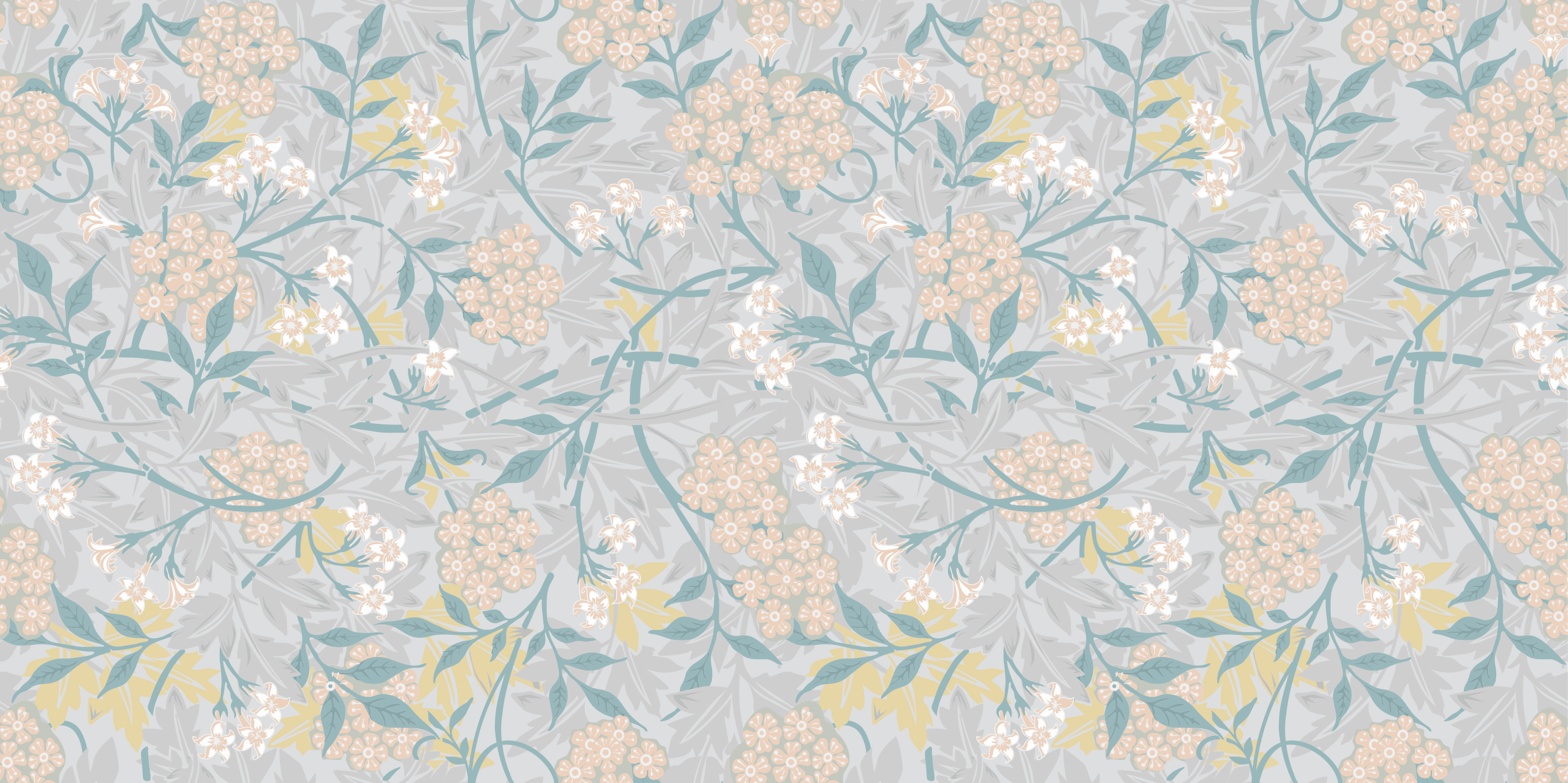 Floral vinyl rug with botanical design - TenStickers