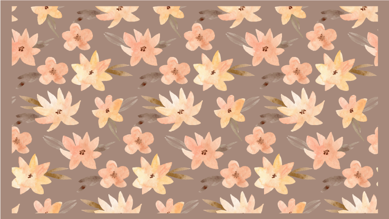 Floral vinyl rug in floral motif array - TenStickers