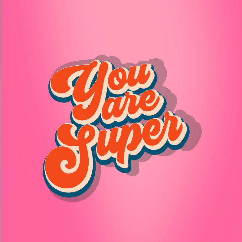 You are super teen vinyl rug - TenStickers
