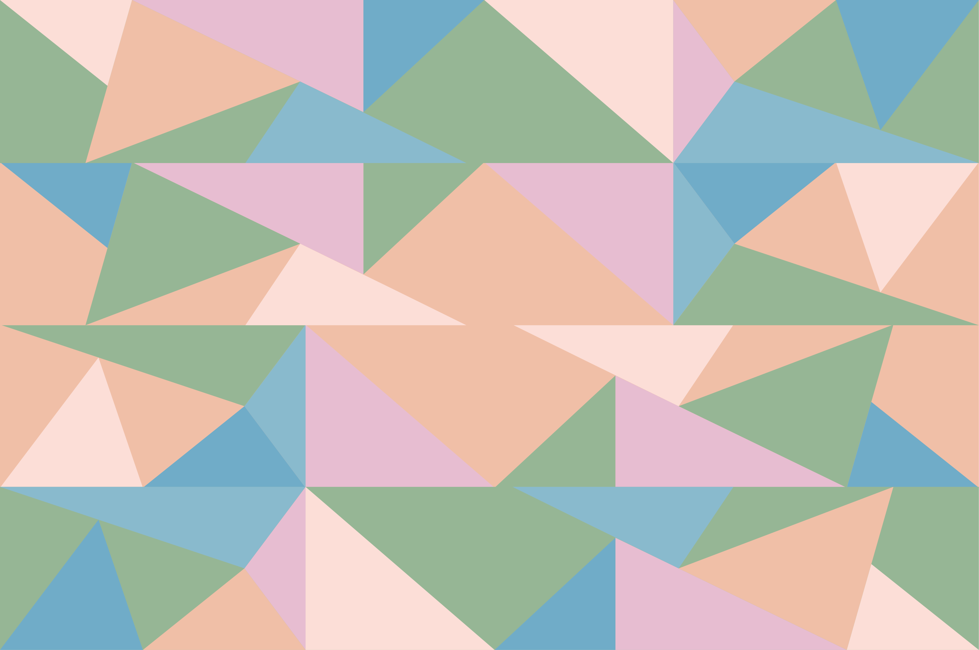 Pastel Triangles geometric rug - TenStickers