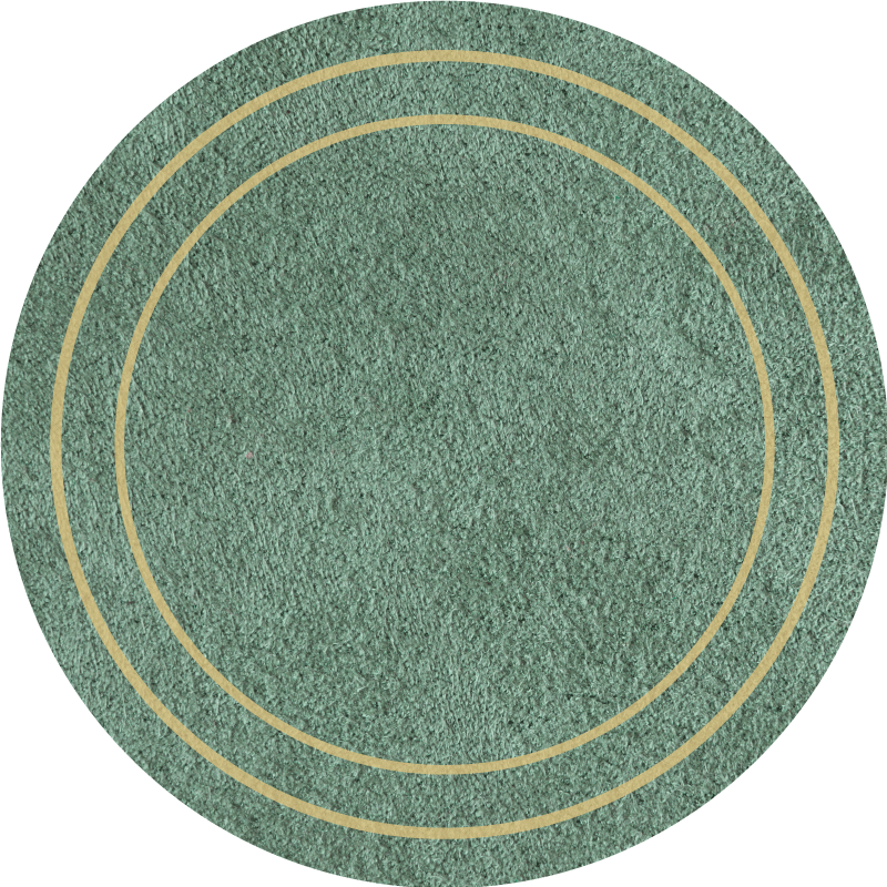Circular Minimal Design minimal vinyl rug - TenStickers