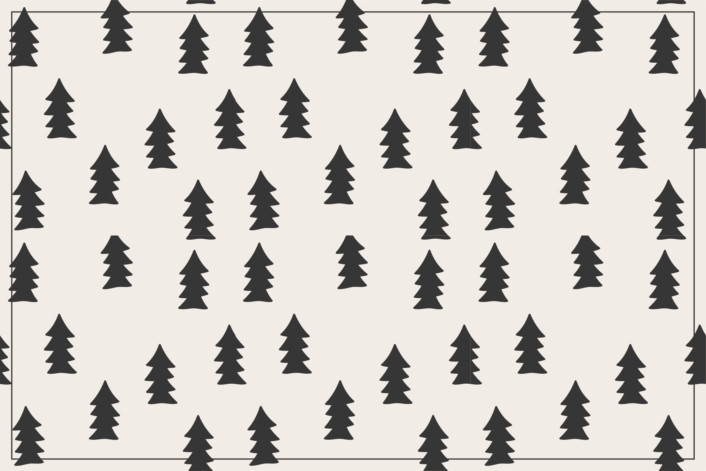 Trees pattern Nordic vinyl rug - TenStickers
