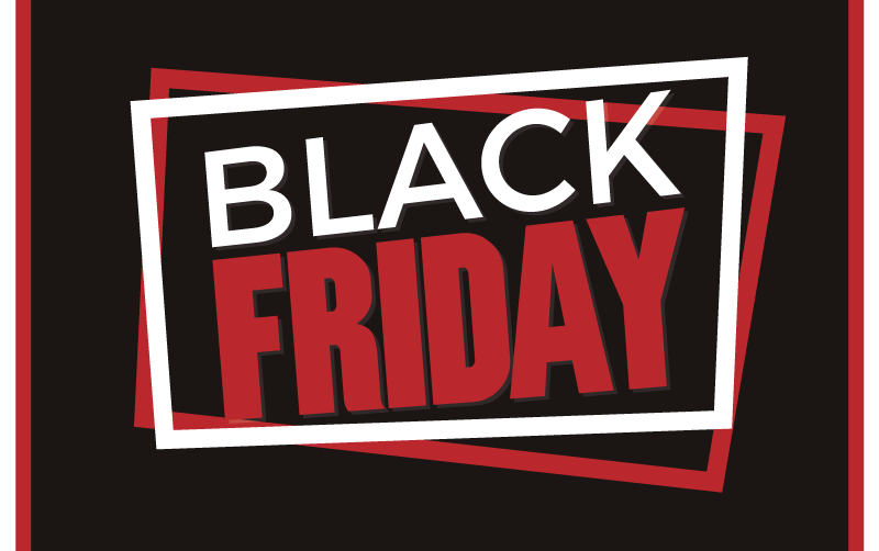 Black Friday promo black rug - TenStickers