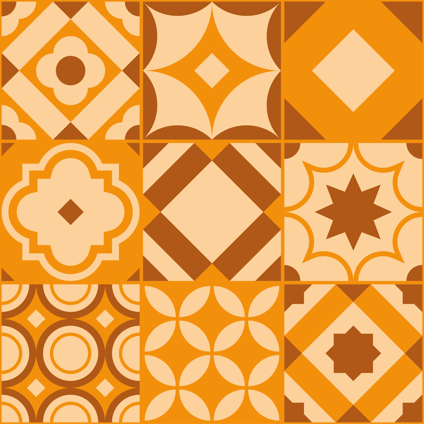rustic tiles kitchen mat - TenStickers