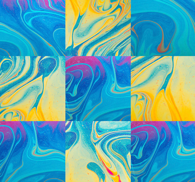 Marbled Swirls abstract wallpaper - TenStickers