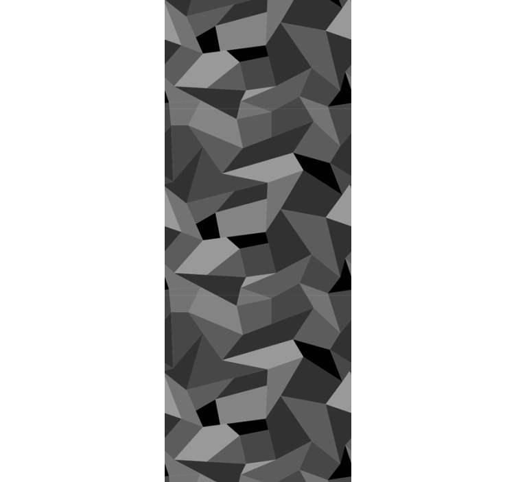 Sharp gray shapes wallpaper geometric - TenStickers