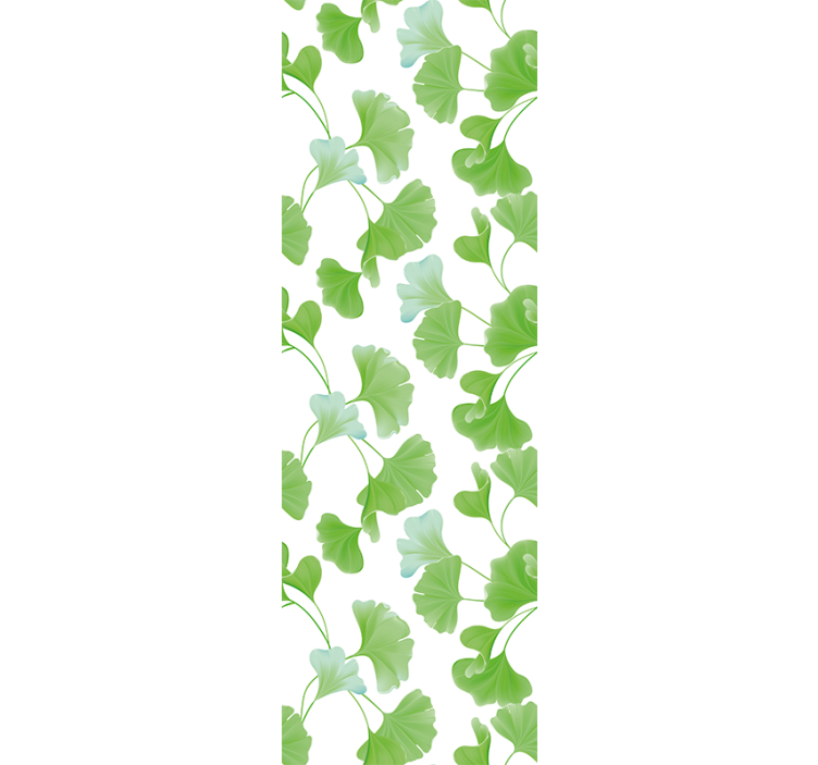 Lush Green Leaves flowers wallpaper - TenStickers