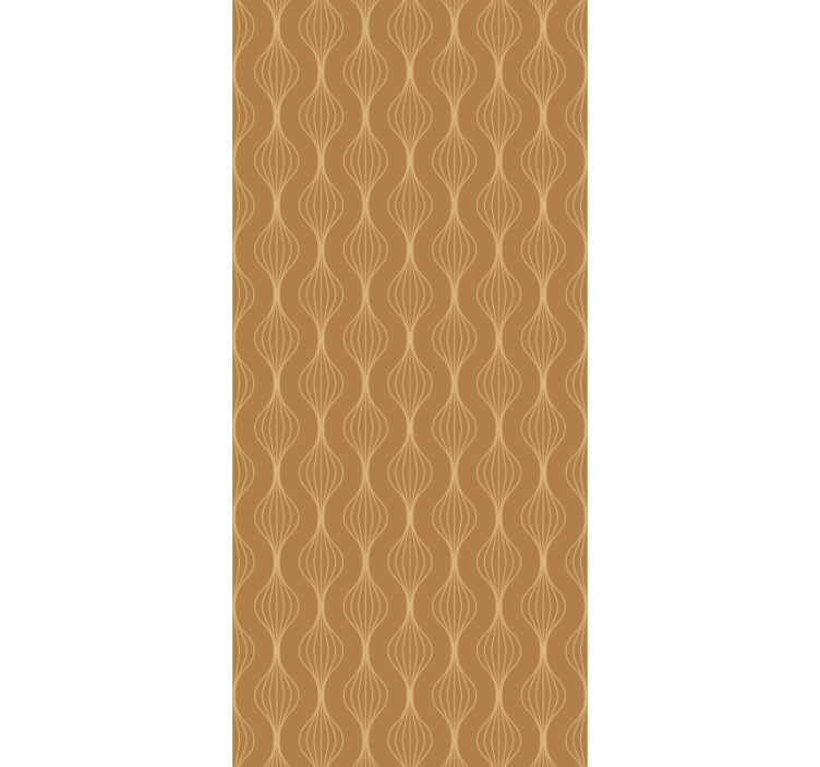 Elegant curves pattern contemporary wallpaper - TenStickers