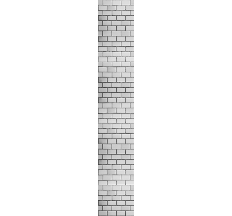 Classic grey motif bricks wallpaper - TenStickers