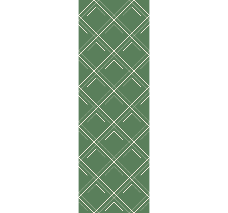 Diagonal green motif wallpaper geometric - TenStickers