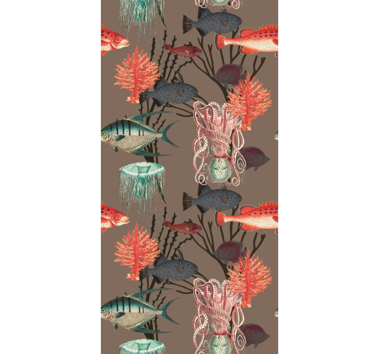 Underwater Marine Life fishes wallpaper - TenStickers