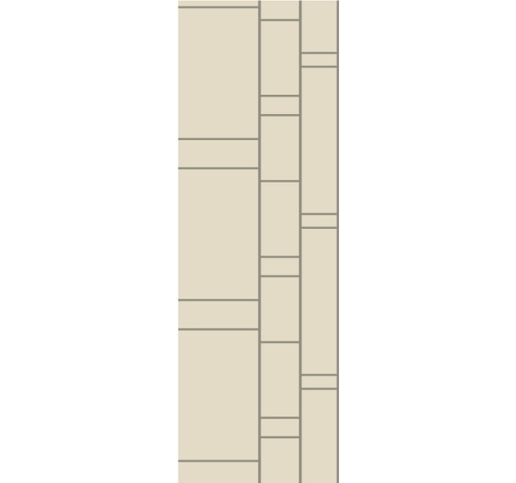 Contemporary block pattern wallpaper office - TenStickers