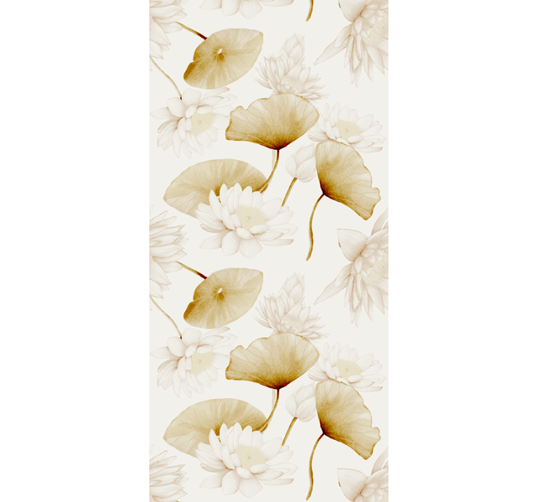 Flowery Botanical Design flowers wallpaper - TenStickers