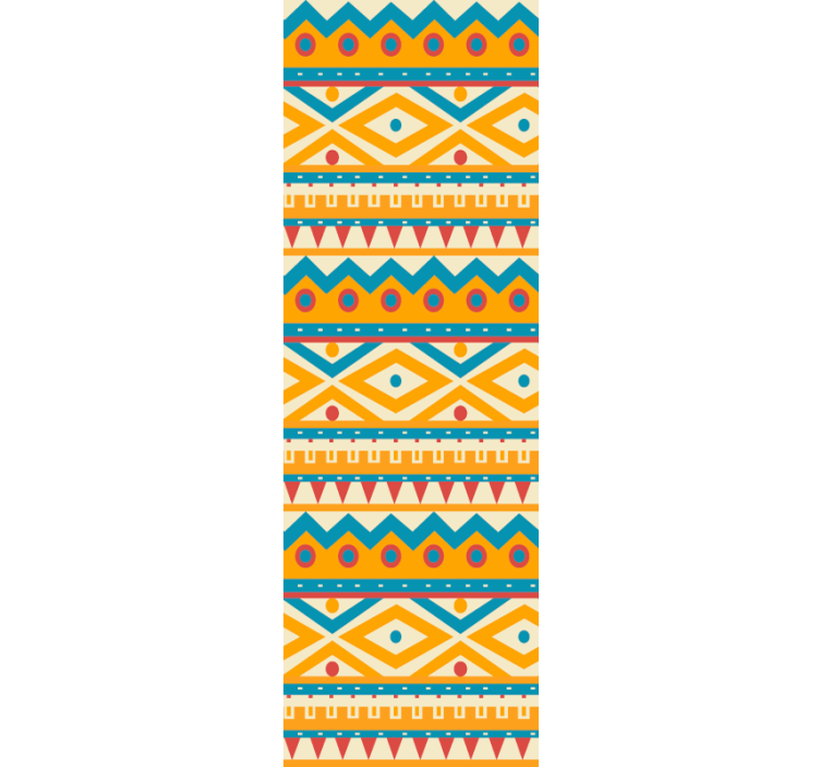 Tribal motif bands wallpaper horizontal stripes - TenStickers