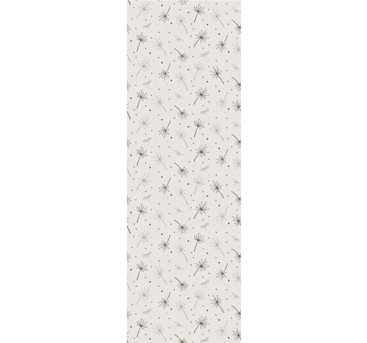 Grey dandelion inspiration flowers wallpaper - TenStickers