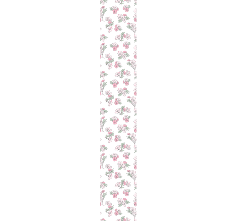 Delicate blossom pattern flowers wallpaper - TenStickers