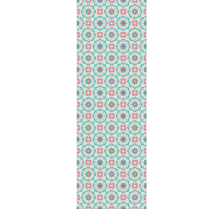 Flower and Star floral wallpaper - TenStickers