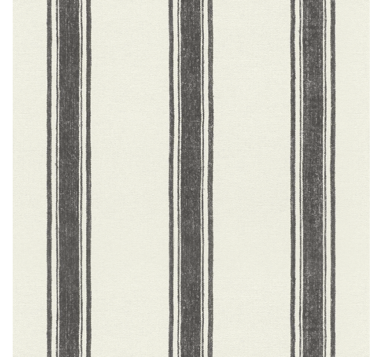 Geometric wallpaper black diplomatic stripes - TenStickers