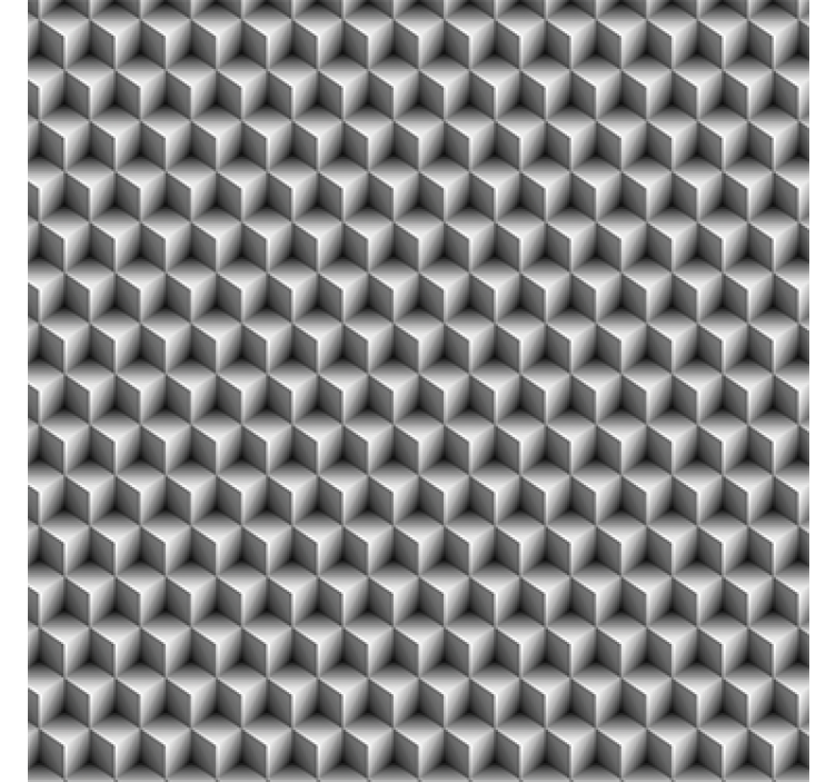 3 d wall paper grey cubes pattern - TenStickers